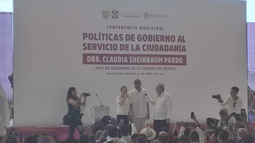 Rubén Rocha Moya «presenta» al novio de Claudia Sheinbaum en Mazatlán
