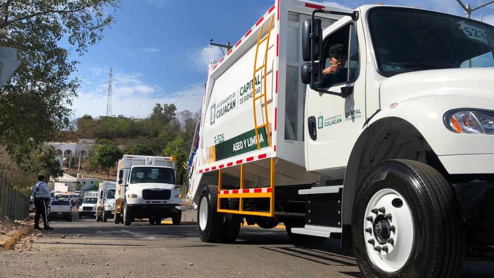 Entrega alcalde de Culiacán 40 nuevos camiones recolectores de basura