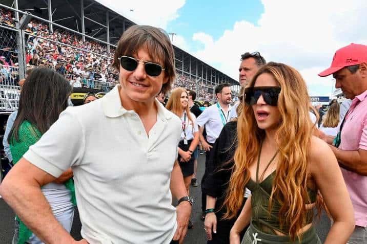 Shakira ¿estrena galán?; bien acompañada de Tom Cruise
