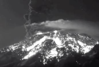 Se registra fuerte explosión en el volcán Popocatépetl: | VIDEO