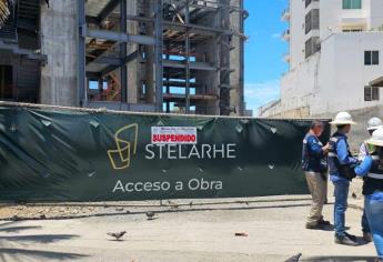 Gobierno de Mazatlán suspende obra de torre de condominios por realizar maniobras de alto riesgo