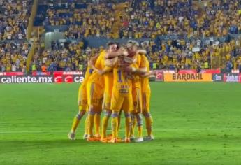 Tigres golea al Toluca y tiene un pie en las semifinales