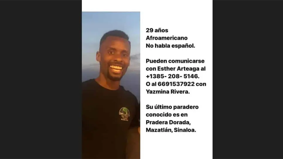 Desaparece ciudadano americano en Mazatlán; temen por su seguridad
