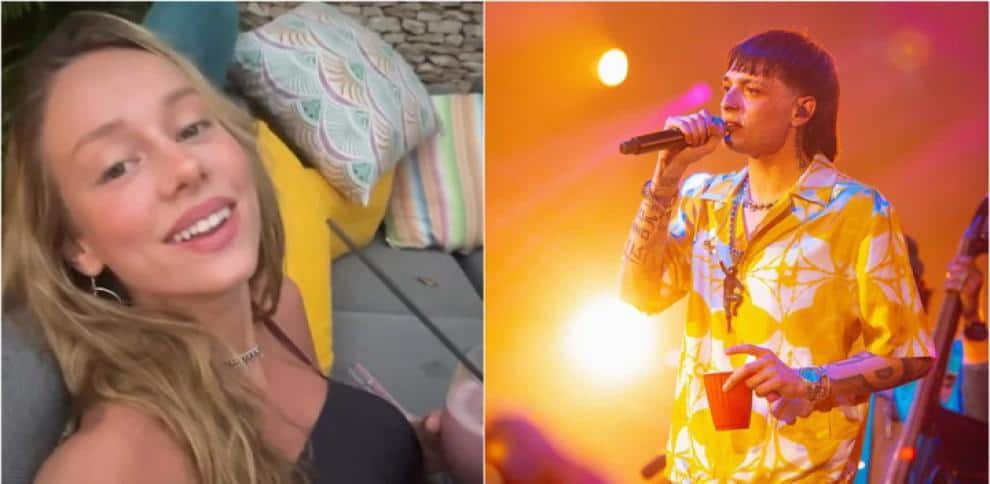 Peso Pluma conquista a Ester Expósito; la española canta «Ella baila sola». | FOTO: Redes.