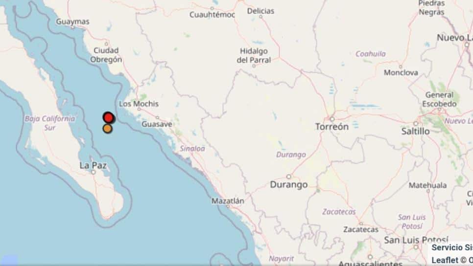 El sismo apenas y se alcanzó a percibir. FOTO: Cortesía
