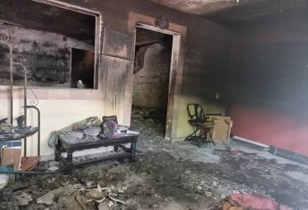 Así quedó la casa donde murió un adulto mayor en la colonia Rosales, Culiacán