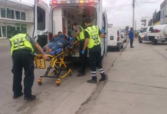 Albañil cae de andamio de 4 metros en Los Mochis: está grave