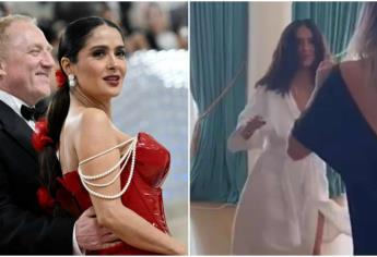 Salma Hayek: así baila salsa, pero enseña de más sus atributos: | VIDEO