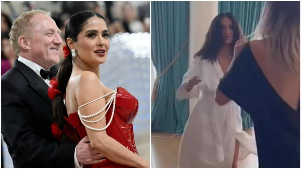 Salma Hayek: así baila salsa, pero enseña de más sus atributos: | VIDEO