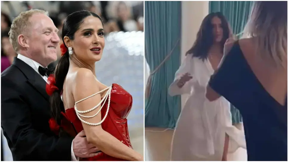 Salma Hayek presume dotes de baile y enseña de más. | FOTO: Redes.
