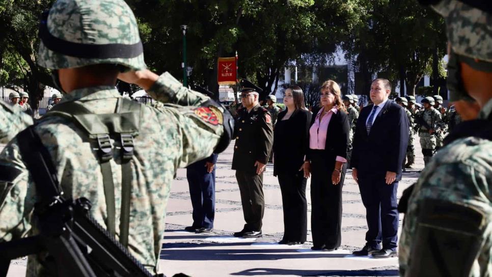 Autoridades estatales conmemoran el 103 aniversario luctuoso de Venustiano Carranza en Culiacán