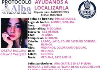 Emiten alerta Amber en Ahome para localizar a la joven Valeria Galaviz