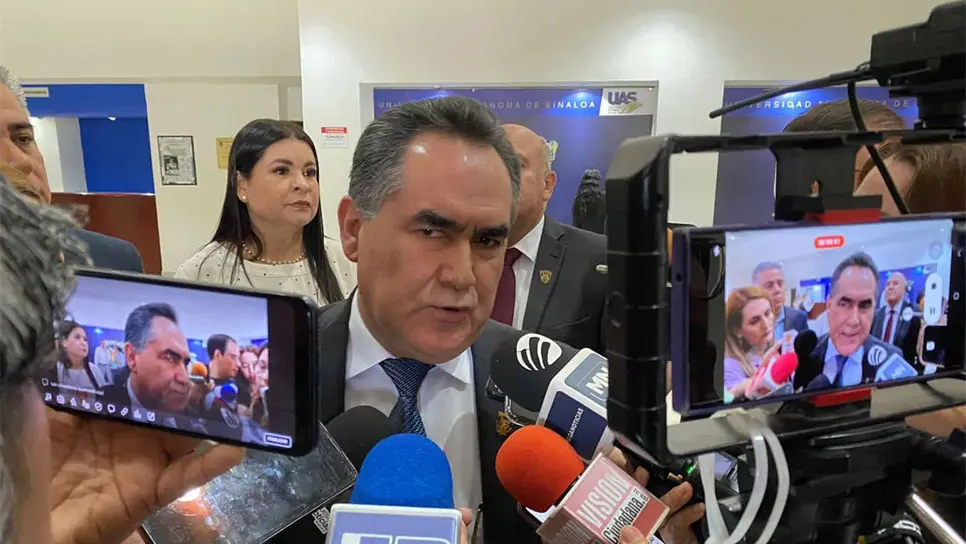 Jesús Madueña Molina, Rector de la UAS. FOTO: Heidi Fonseca.