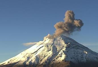 Así se ve la actividad del Popocatépetl desde las alturas