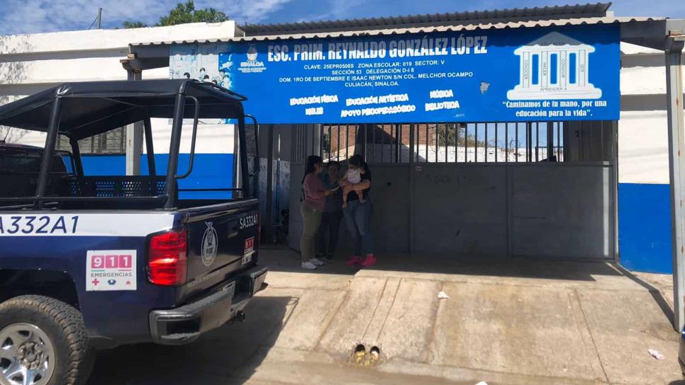 Por asesinato de mujer, suspenden clases en primaria Reynaldo González en Culiacán