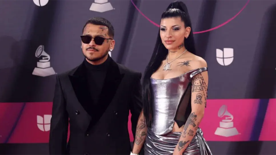 Christian Nodal y Cazzu esperan a su primer hijo. FOTO: Internet