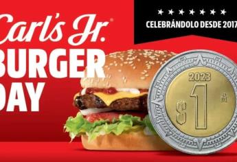 Carl´s Jr venderá hamburguesas a un peso: entérate de cuándo podrás comprarlas