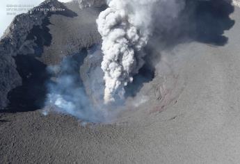 Así luce el cráter del Popocatépetl en nivel Amarillo Fase 3