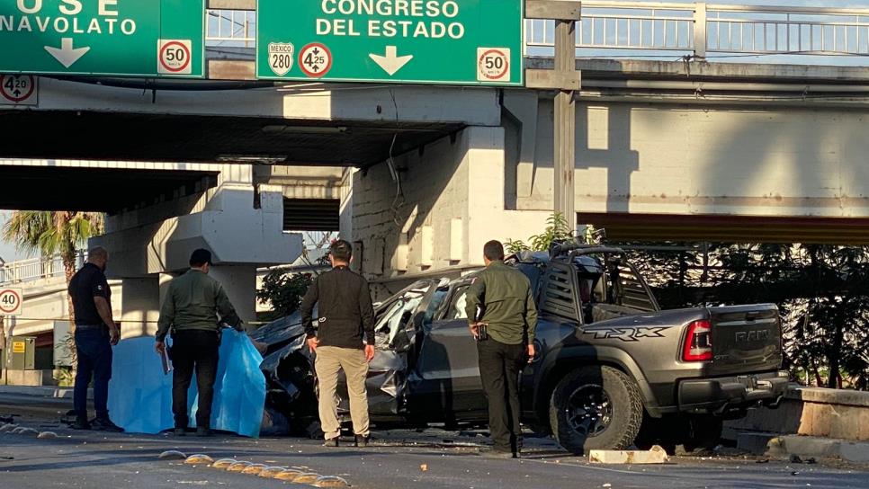 Fatal volcadura deja un fallecido tras caer desde el puente José Limón en Culiacán