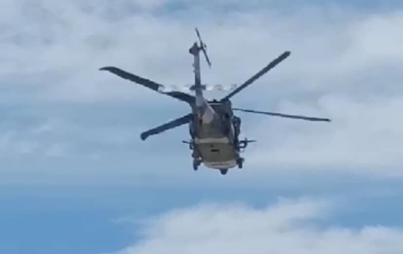 Marina sobrevuela en helicóptero el cielo en Mochicahui: busca a los «FECH»