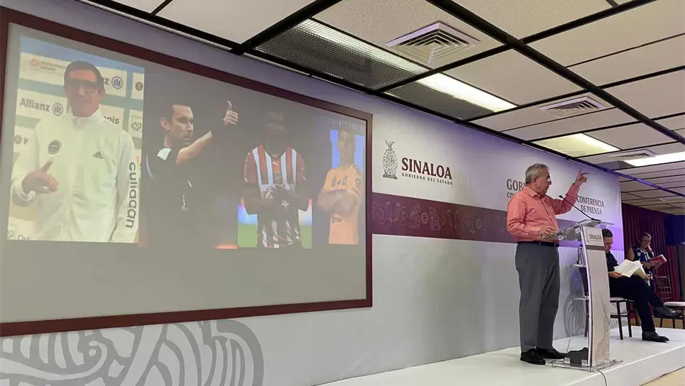 El Gobernador de Sinaloa felicitó a los sinaloenses que tuvieron participación en la final. FOTO: Cortesía