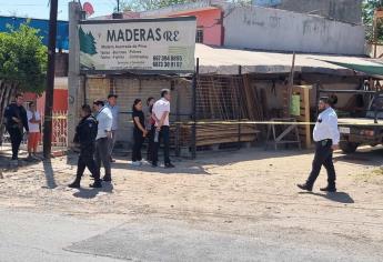 Gatillero le arrebata la vida a trabajador de negocio de maderas, en Culiacán