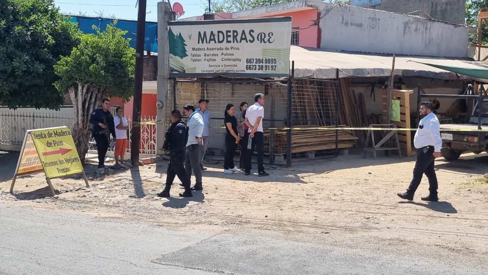 Gatillero le arrebata la vida a trabajador de negocio de maderas, en Culiacán