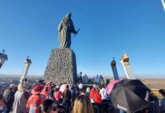 Peregrinan para celebrar el 31 aniversario de la Virgen María Reina del Valle