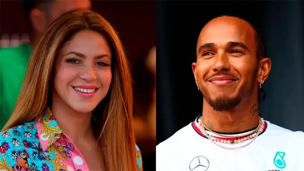 Shakira y Hamilton fueron captados juntos. | FOTO: TvNotas.