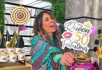 Galilea Montijo cumple sus 50 años y se tatúa en vivo para festejar