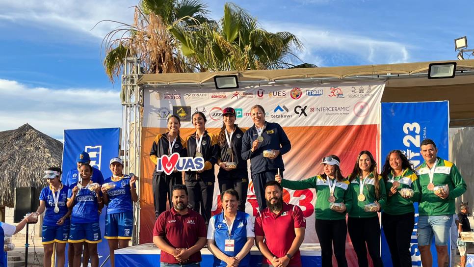 Águilas UAS de voly de playa femenil se quedan con el oro en Universiada Nacional 