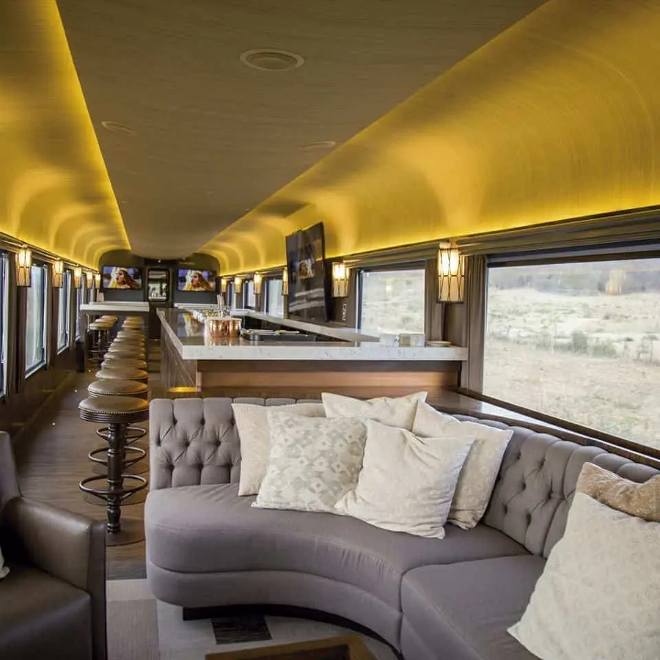 Uno de los vagones más lujosos del Chepe Express. FOTO: Archivo
