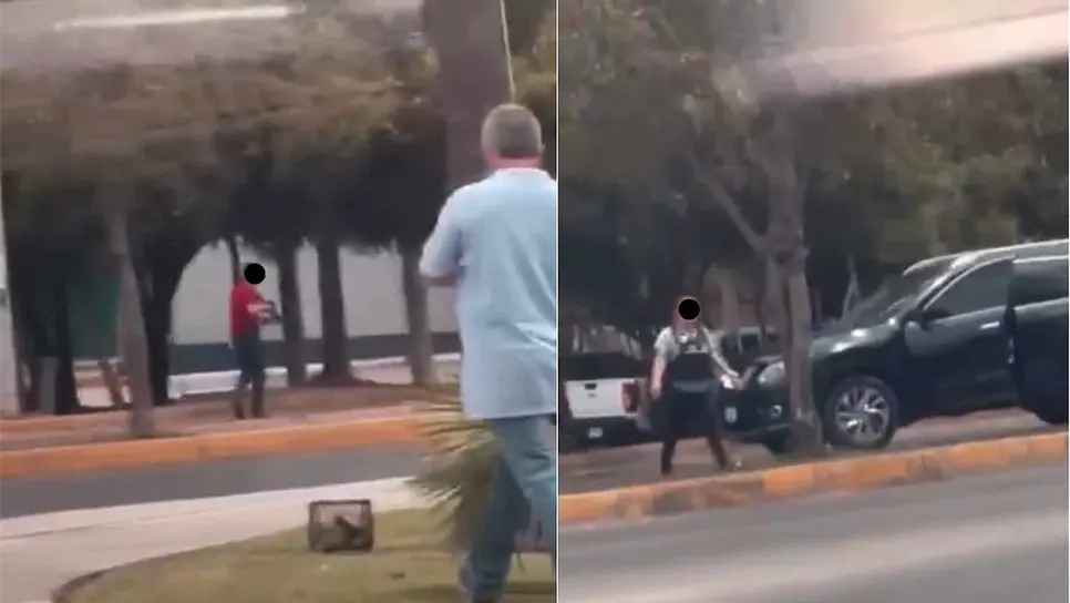 Aparecen civiles armados tras operativo en Culiacán. FOTO: Captura de video.
