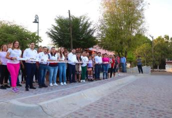 Alcalde de Badiraguato entrega calle pavimentada en la cabecera municipal