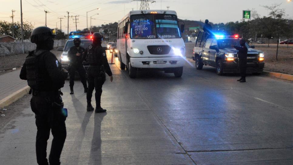 Refuerzan presencia policiaca en Mazatlán