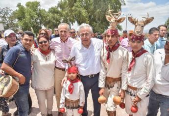 Rocha Moya inaugura pavimentación de carreteras en Ahome