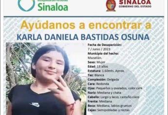 Desaparece niña de 13 años de edad en Mazatlán 