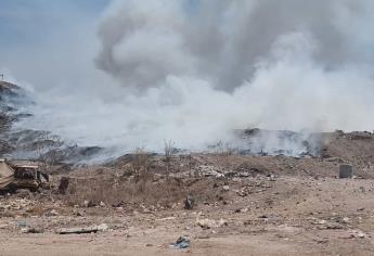 Sigue la quemazón en el basurón de Culiacán, el incendio ya tiene 17 horas