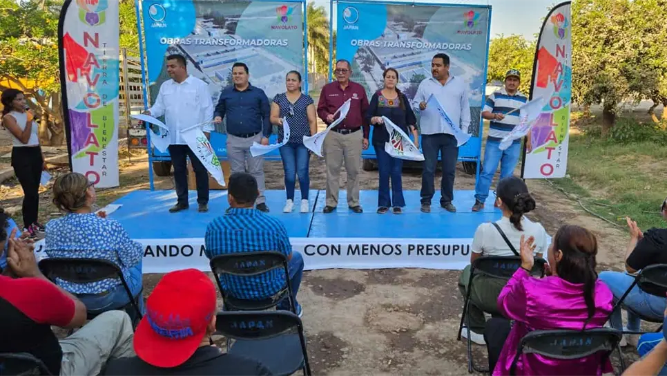 Dan banderazo a rehabilitación de cárcamo en Yebavito. FOTO: Cortesía