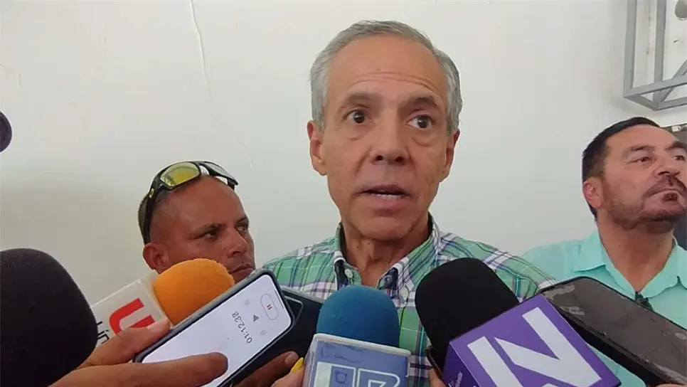 Gerardo Vargas se dice contento por liberación de Aeropuerto de Culiacán. FOTO: Luz Noticias