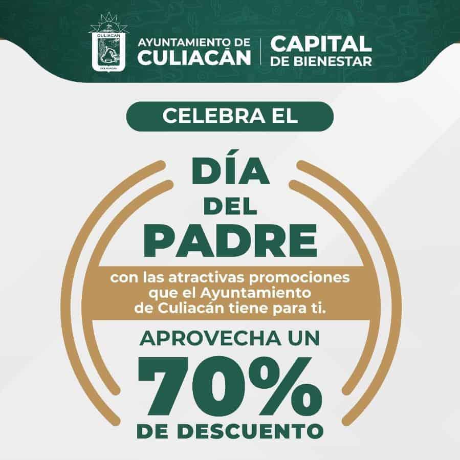 Ayuntamiento de Culiacán anuncia descuentos en servicios por el Día del Padre 