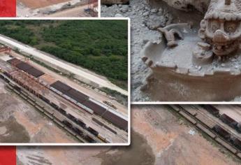 INAH halló en el Tren Maya una escultura que representa una deidad de la muerte