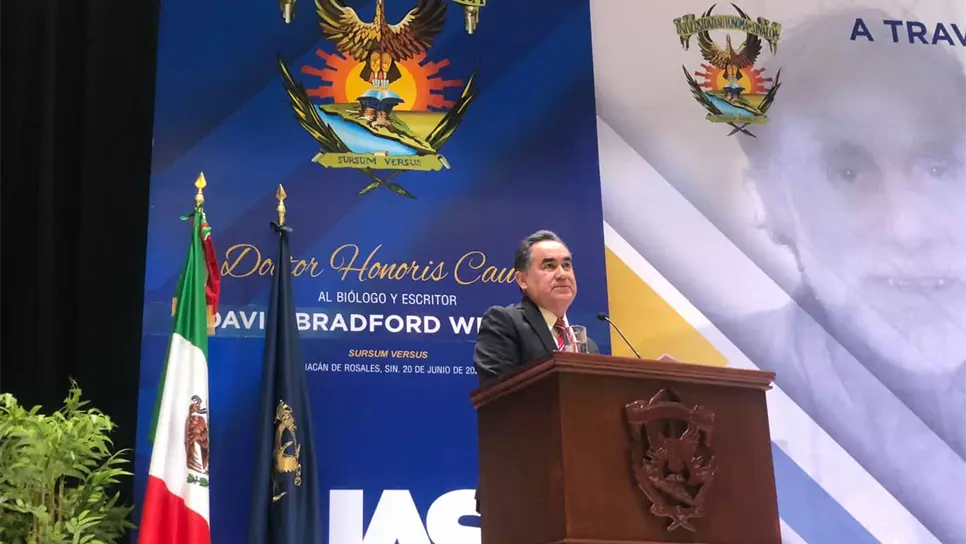 El Rector de la UAS dijo que siempre defenderá la autonomía de la universidad. FOTO: Luz Noticias