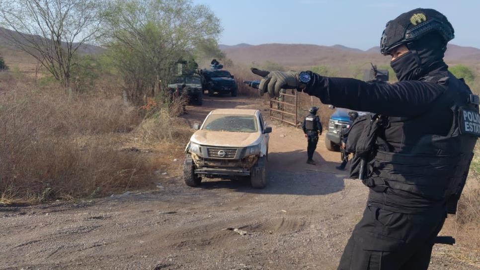 Con reporte de robo, vehículos asegurados en ataque a militares en El Salado