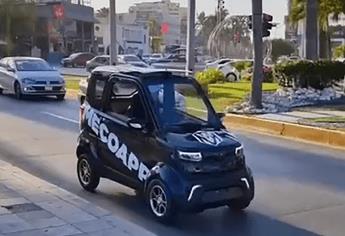 ¿Chang Li S1 Pro? Captan miniauto eléctrico por el malecón de Mazatlán | VIDEO