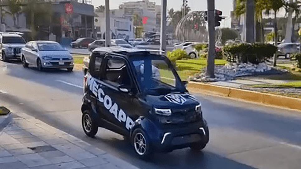 ¿Chang Li S1 Pro? Captan miniauto eléctrico por el malecón de Mazatlán | VIDEO