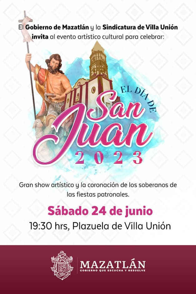 Celebrarán el Día de San Juan en Villa Unión, Mazatlán Luz Noticias