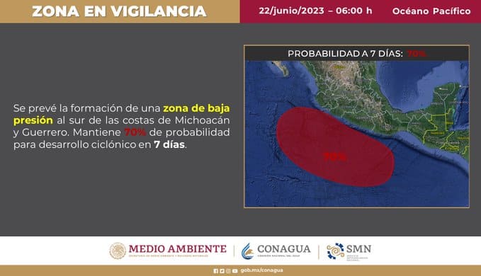 Este puede ser el primer ciclón del año. FOTO: Cortesía