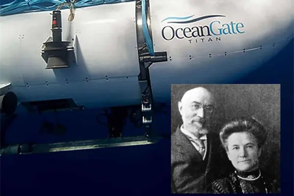 Esposa de piloto del submarino Titán es tataranieta de pareja muerta en el Titanic Esposa de piloto del submarino Titán es tataranieta de pareja muerta en el Titanic