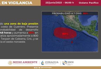 «Adrián» a 80% de formarse para el 27 de junio 